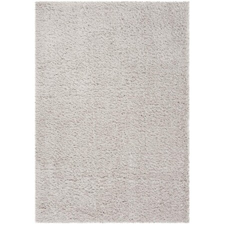 Safavieh 5 Ft. 3 In. X 7 Ft. 6 In. Contemporary Flokati Shag 900 Power Loomed Area Rug, Silver FLK950F-5